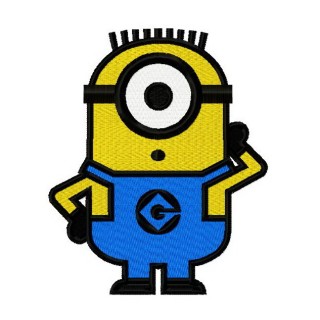 Silent Minion embroidery design - Embroidery Design