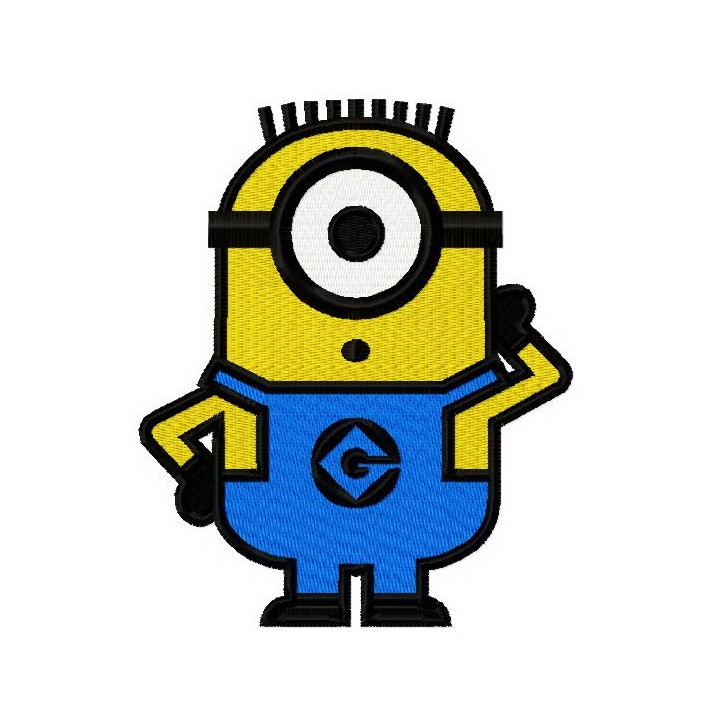 Silent Minion embroidery design - Embroidery Design