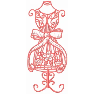 Preview of the Mannequin 5 embroidery design showcasing intricate stitching patterns for creative projects.