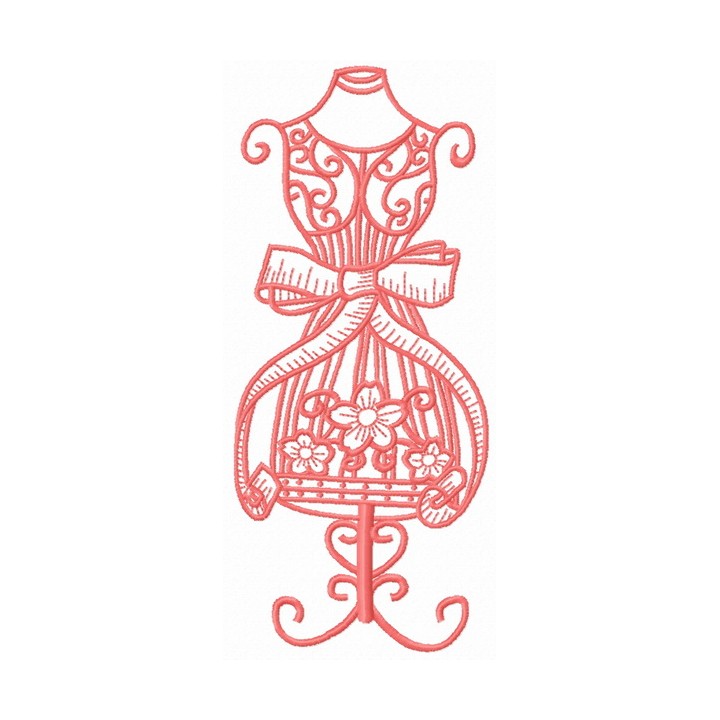 Mannequin 5 embroidery design - Embroidery Design