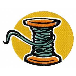 Spool of thread embroidery design - Embroidery Design
