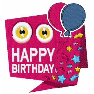 Happy birthday 2 embroidery design - Embroidery Design