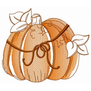 Pumpkin 3 embroidery design - Embroidery Design
