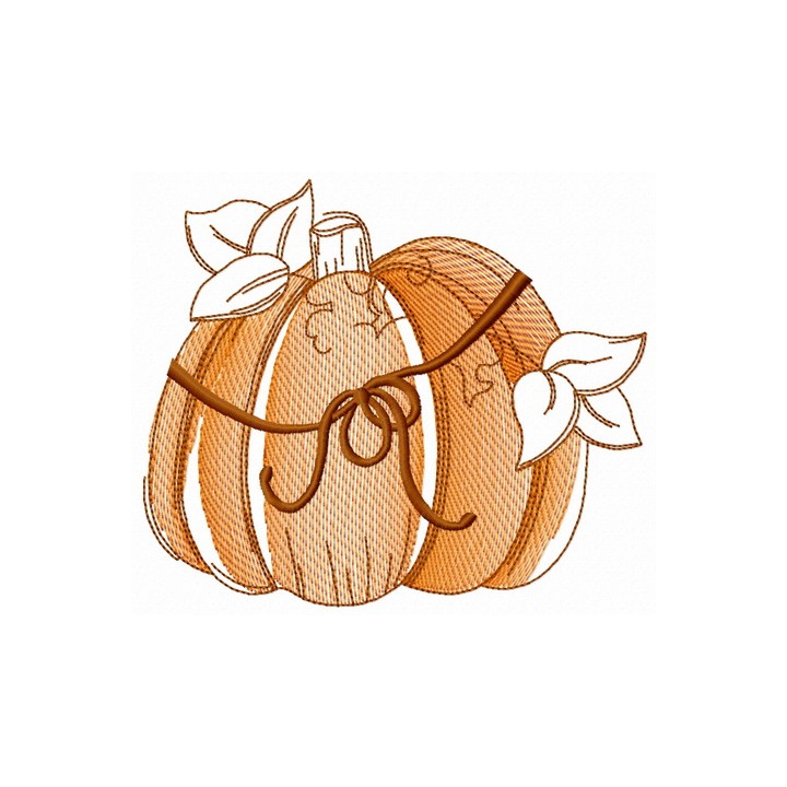Pumpkin 3 embroidery design - Embroidery Design