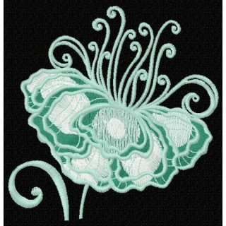Fragile flower 5 embroidery design - Embroidery Design