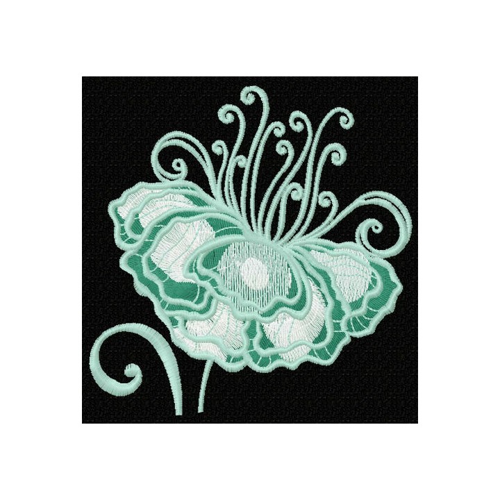 Fragile flower 5 embroidery design - Embroidery Design