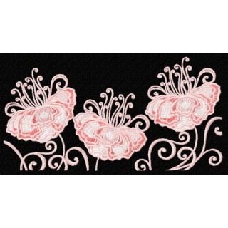 Fragile flower 2 embroidery design - Embroidery Design