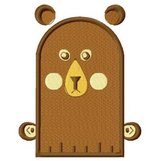 Bear glove embroidery design - Embroidery Design
