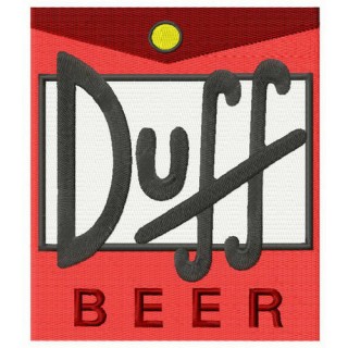Duff Beer logo embroidery design - Embroidery Design