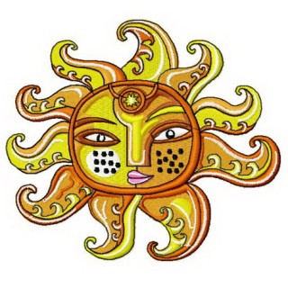 Sun 4 embroidery design - Embroidery Design