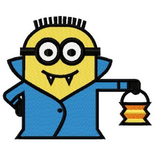 Vampire Minion embroidery design - Embroidery Design