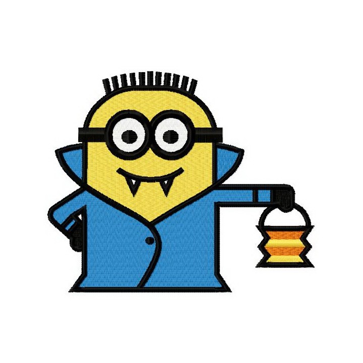 Vampire Minion embroidery design - Embroidery Design