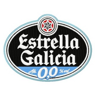 Estrella Galicia embroidery design - Embroidery Design