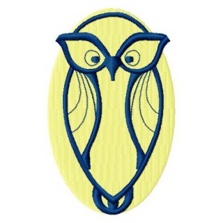 Slim owl embroidery design - Embroidery Design