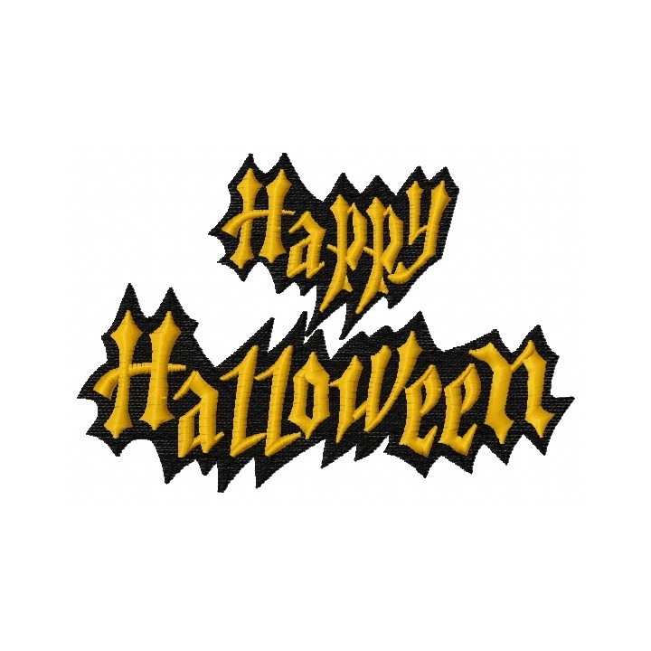 Happy Halloween 4 embroidery design - Embroidery Design