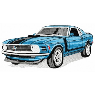 Mustang car 4 embroidery design - Embroidery Design