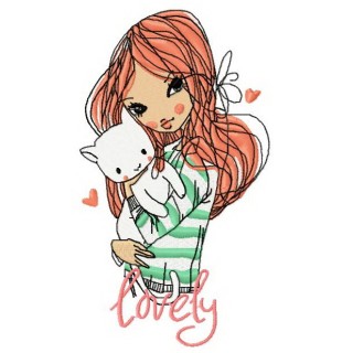 Lovely pet embroidery design - Embroidery Design