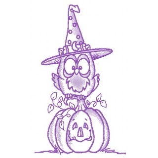 Witchy Whoo's embroidery design - Embroidery Design