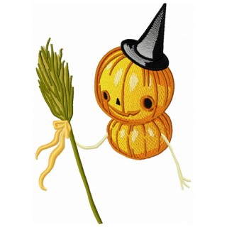 Pumpkin scarecrow 3 embroidery design - Embroidery Design