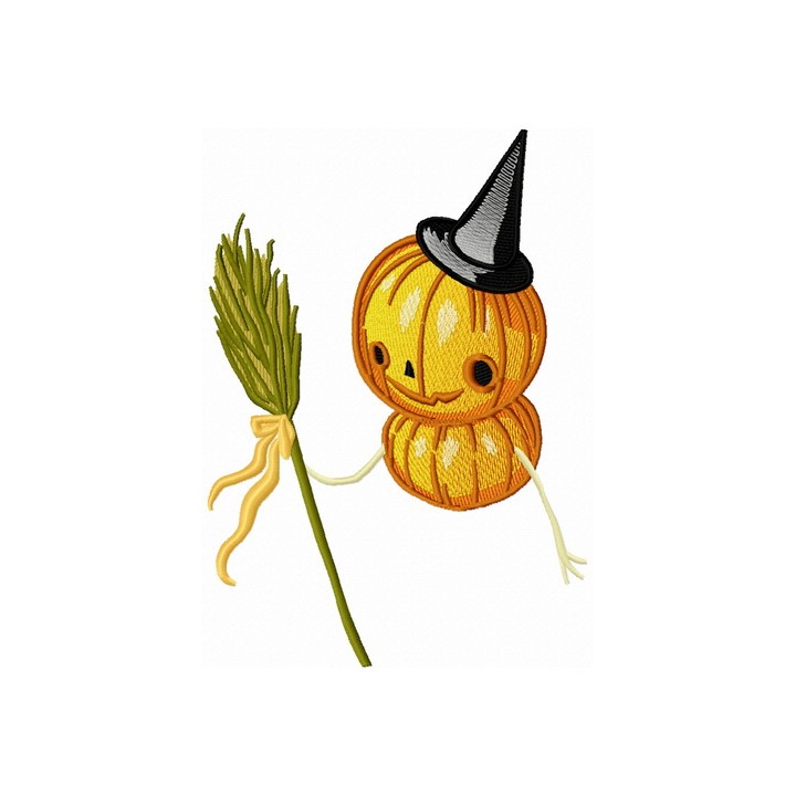 Pumpkin scarecrow 3 embroidery design - Embroidery Design