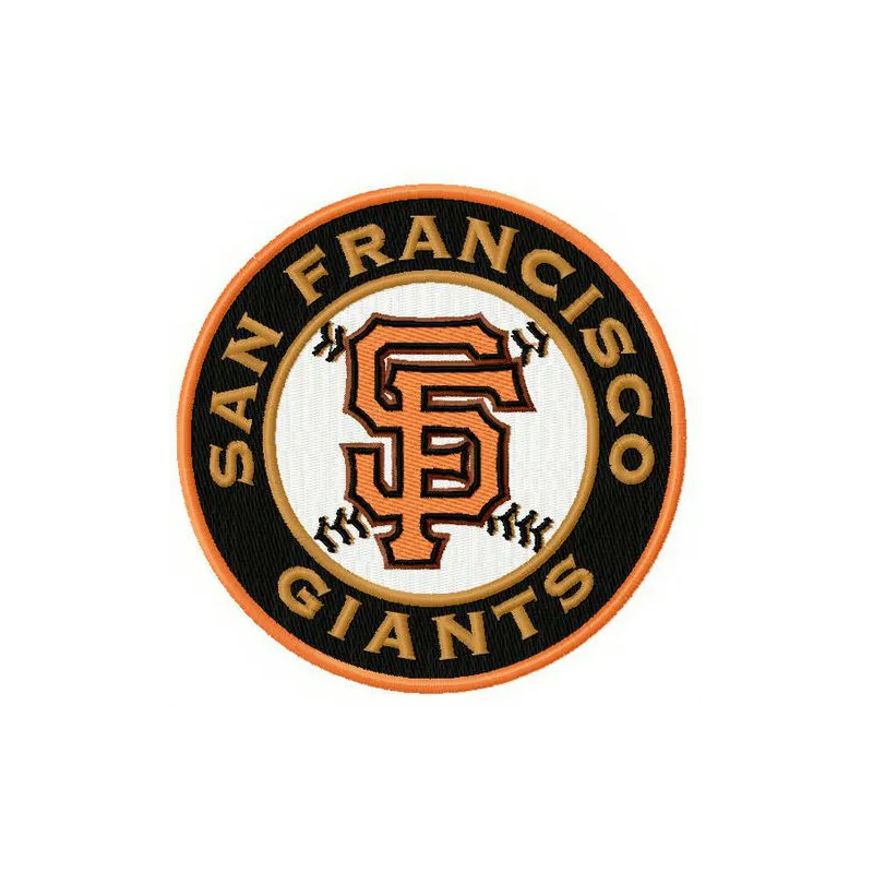 Embroidery design featuring the San Francisco Giants logo, perfect for baseball-themed projects and apparel.