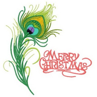 Peacock feather embroidery design - Embroidery Design