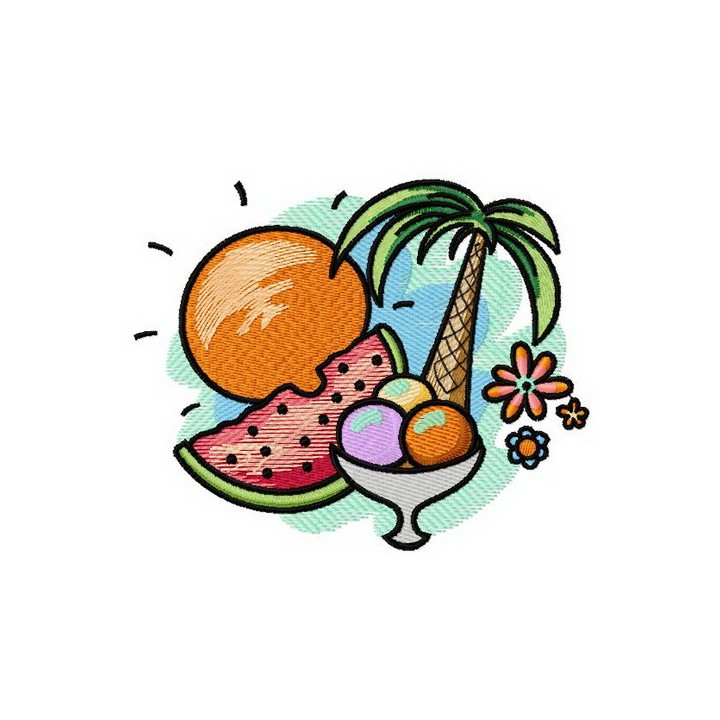 Paradise embroidery design - Embroidery Design