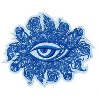 Tribal eye embroidery design - Embroidery Design