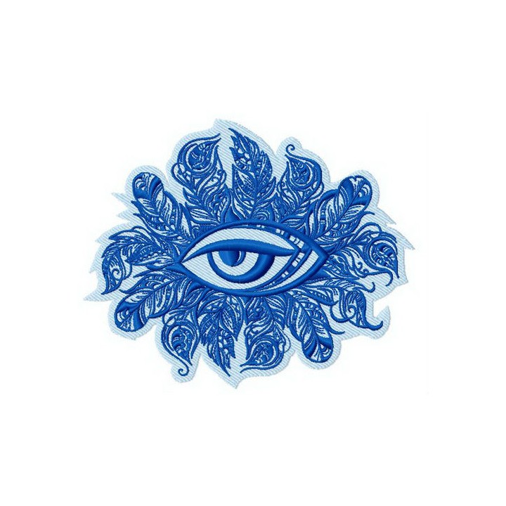 Tribal eye embroidery design - Embroidery Design