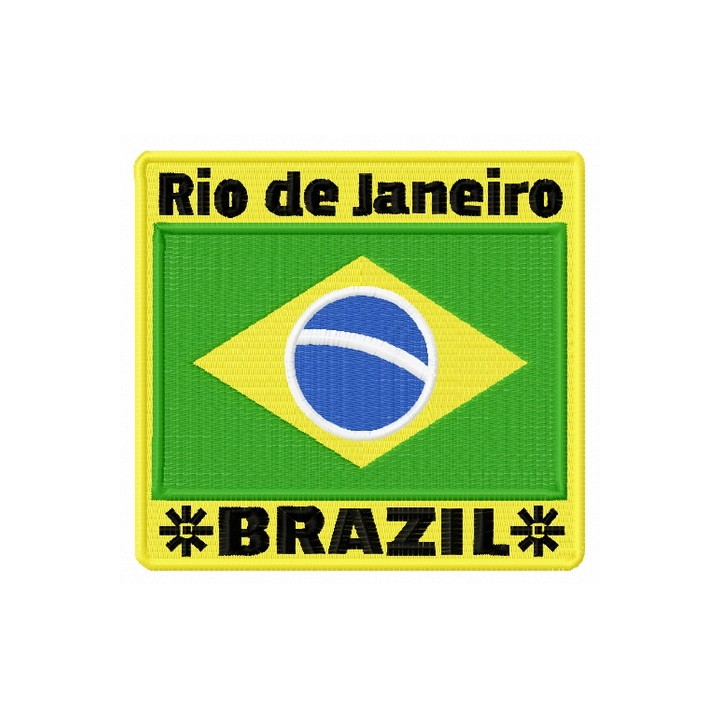 Rio de Janeiro Brazil embroidery design - Embroidery Design