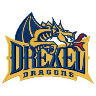 Drexel Dragons logo embroidery design - Embroidery Design