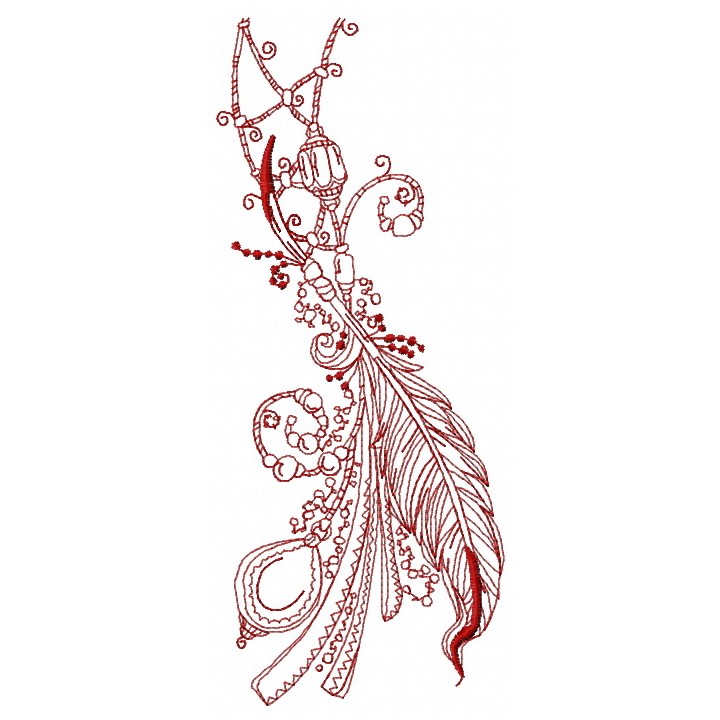 Romantic composition 2 embroidery design - Embroidery Design