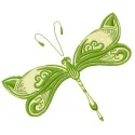 Preview of the Dragonfly 5 embroidery design showcasing intricate stitching patterns for creative projects.