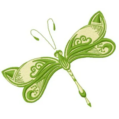 Preview of the Dragonfly 5 embroidery design showcasing intricate stitching patterns for creative projects.