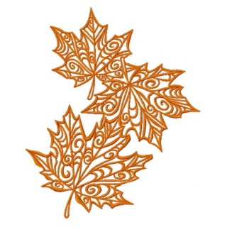 Maple leaves 3 embroidery design - Embroidery Design