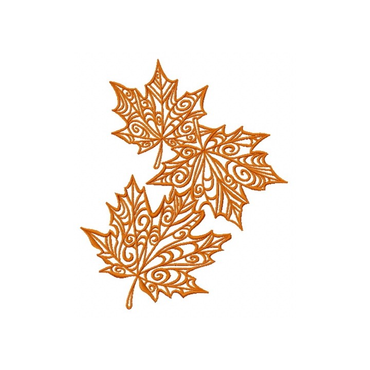 Maple leaves 3 embroidery design - Embroidery Design
