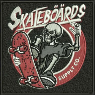 Skateboards Supply Co. embroidery design - Embroidery Design