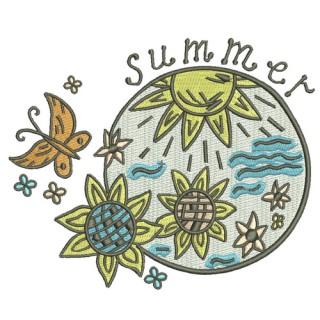 Summer 4 embroidery design - Embroidery Design