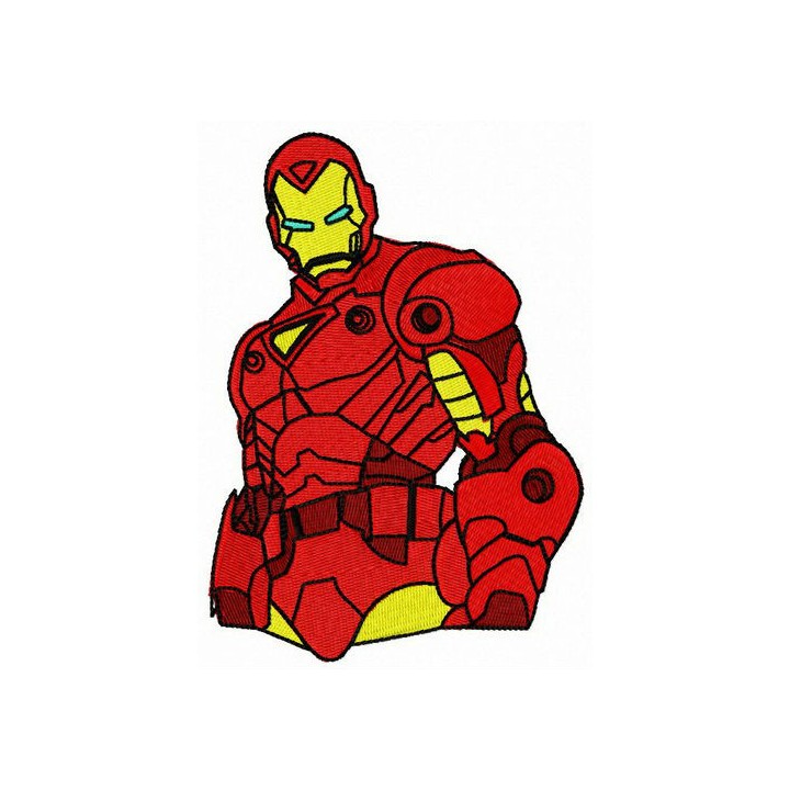 Brave Iron Man embroidery design - Embroidery Design
