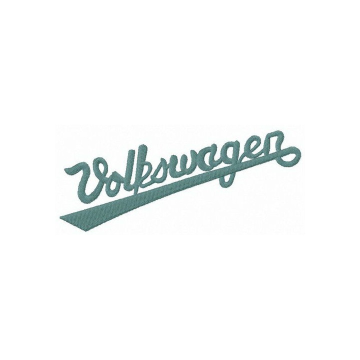 Volkswagen wordmark logo embroidery design - Embroidery Design