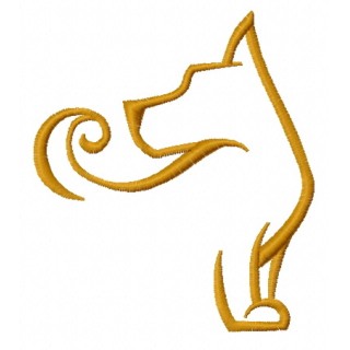 Faithful dog 3 embroidery design - Embroidery Design