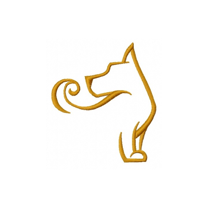 Faithful dog 3 embroidery design - Embroidery Design