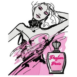 Charming coquette embroidery design - Embroidery Design