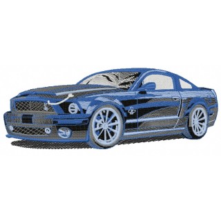 Shelby GT500 car 2 embroidery design - Embroidery Design