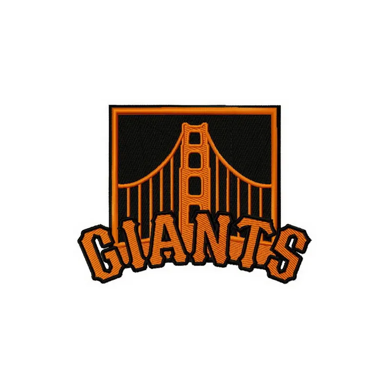 Embroidery design preview of the San Francisco Giants logo 2, showcasing intricate stitching for baseball enthusiasts.