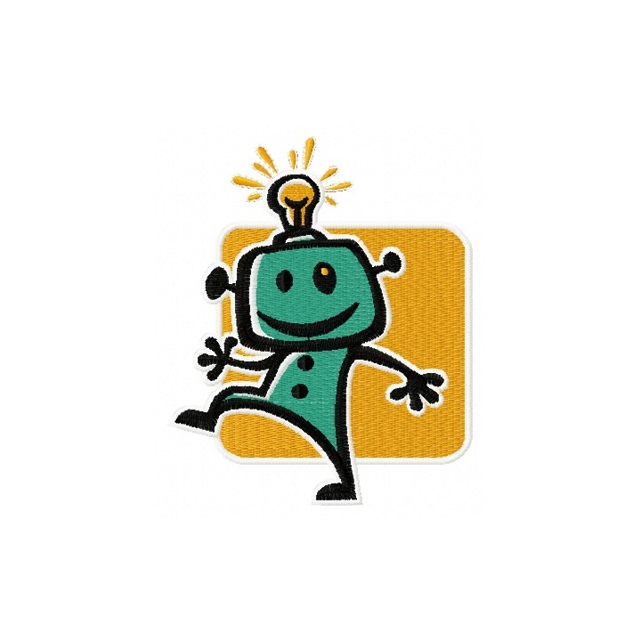 Robot 4 embroidery design - Embroidery Design
