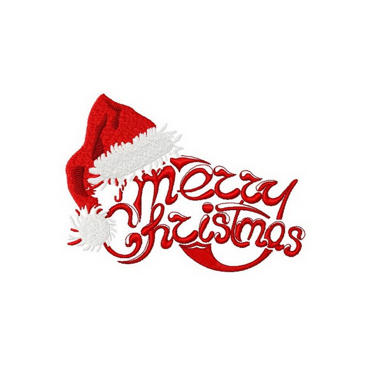 Merry X-mas embroidery design - Embroidery Design