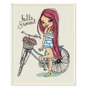 Hello summer embroidery design showcasing vibrant motifs ideal for vacation-themed projects on tote bags and t-shirts.
