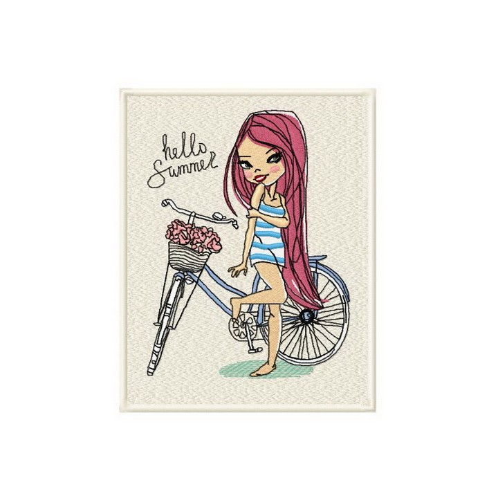 Hello summer embroidery design - Embroidery Design