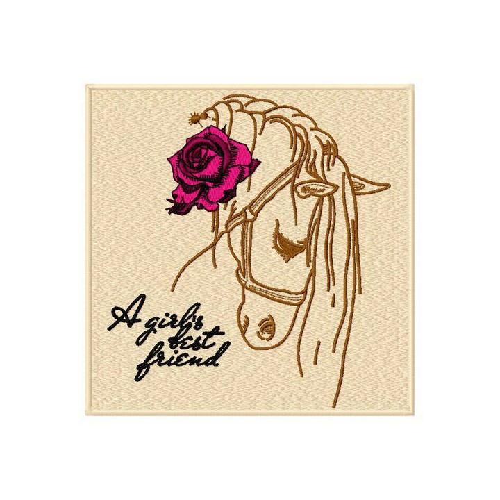 A girl's best friend embroidery design - Embroidery Design